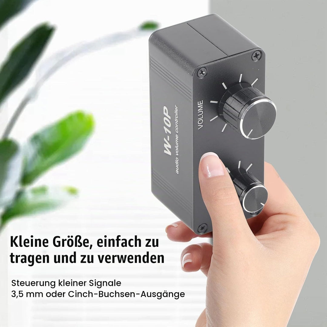 Mini-Stereo-Vorverstärker Kopfhörerverstärker Lautstärkeregler Stereo-Umschaltbox mit 3,5-mm-Klinken