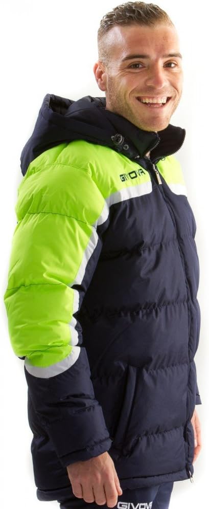 Givova Jacke Antarktis Steppjacke XS blau/gelb, XS blau/gelb