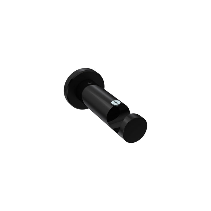 INTERDECO Träger/Wandhalter Schwarz, offen 7,5 cm Abstand, 1-läufig 20 mm Ø, Platon (4 Stück)