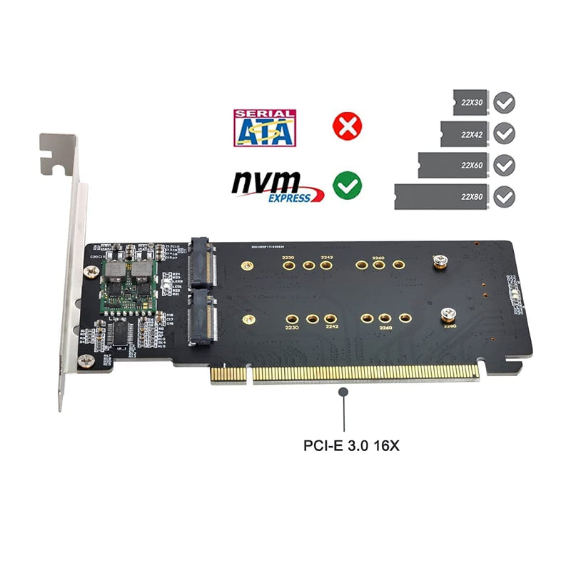 Chenyang CY M.2 NVME Gen 3.0 Adapter M.2 NVME AHCI X4 zu PCIE Express 3.0 Gen3 X16 RAID-Karte VROC R