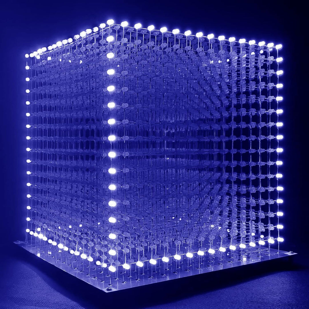 3D Led Cube Light Electronics Kit with LED 16x16x16 Electronic Learning Toy for Children and Teenage