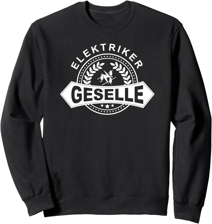Elektriker Geselle mit historischem Zunftwappen Sweatshirt