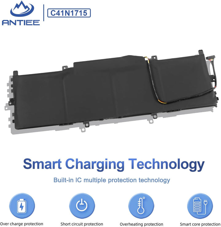 ANTIEE 50Wh C41N1715 Laptop Akku für Asus Zenbook 13 UX331UA UX331UA-1A UX331UA-1E UX331UN UX331FN U