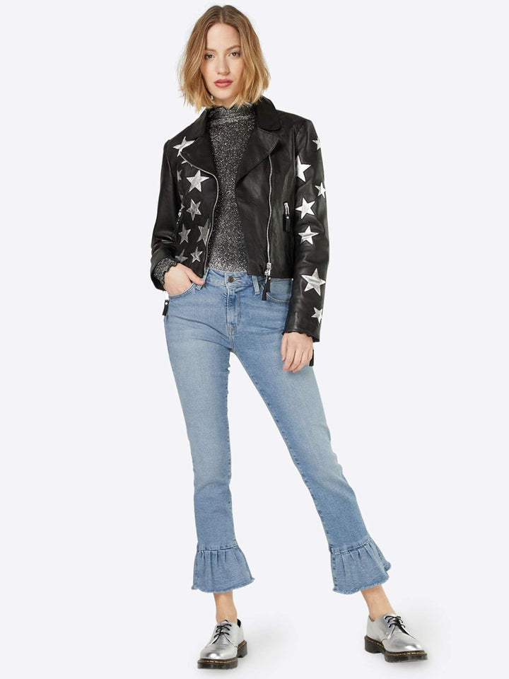 Mavi Damen Adriana Ankle Skinny Jeans, Blau (Mid Frill Denim 24886), W27