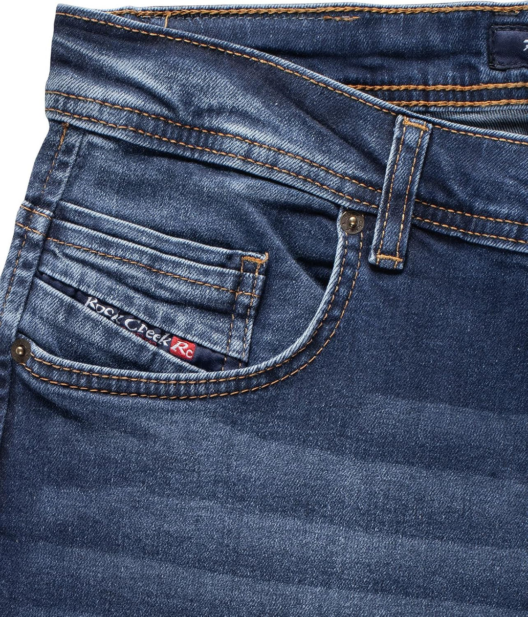 Rock Creek Herren Jeans Hose Tapered Fit M74 33W / 30L Rc-2183-blau, 33W / 30L Rc-2183-blau