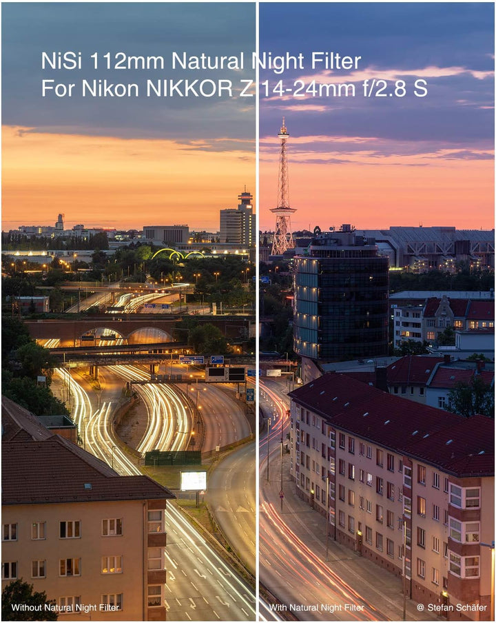 NiSi 112mm Zirkulare Natural Night Filter für Nikon Z 14-24mm f2.8 S, Natural Night