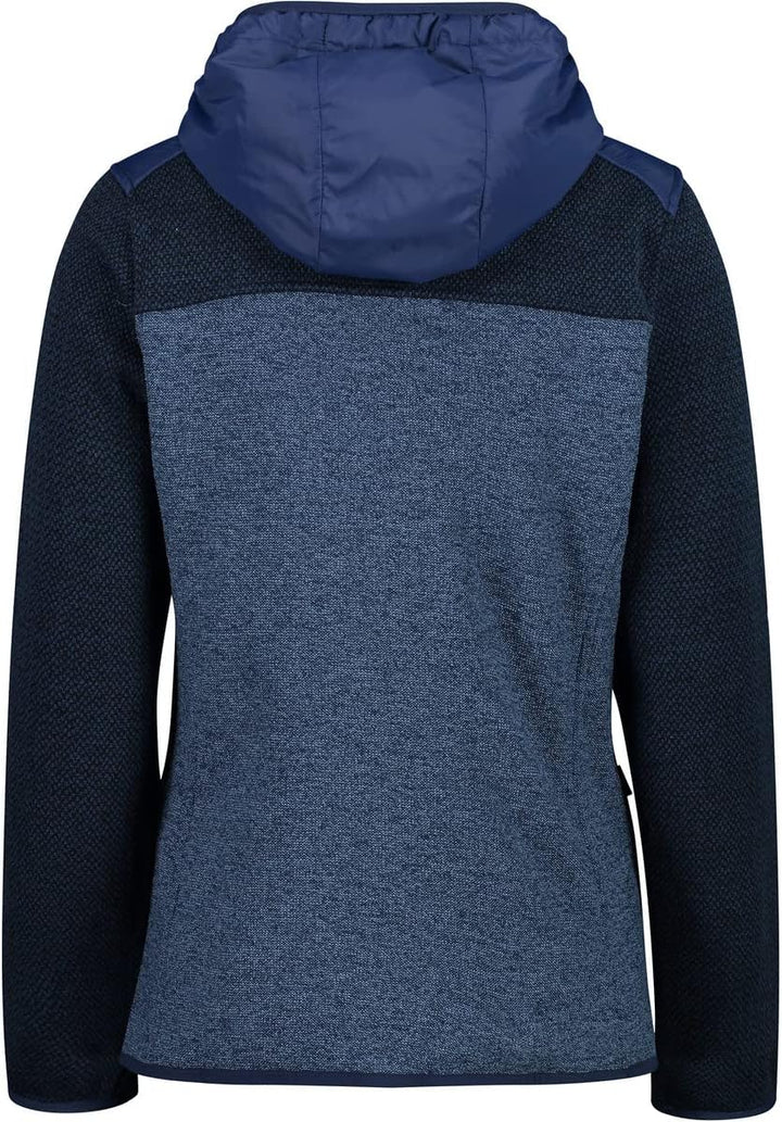 CMP Damen Hoodie Jacke Fleecejacke Fleecepullover 36 Blau/Organisch, 36 Blau/Organisch