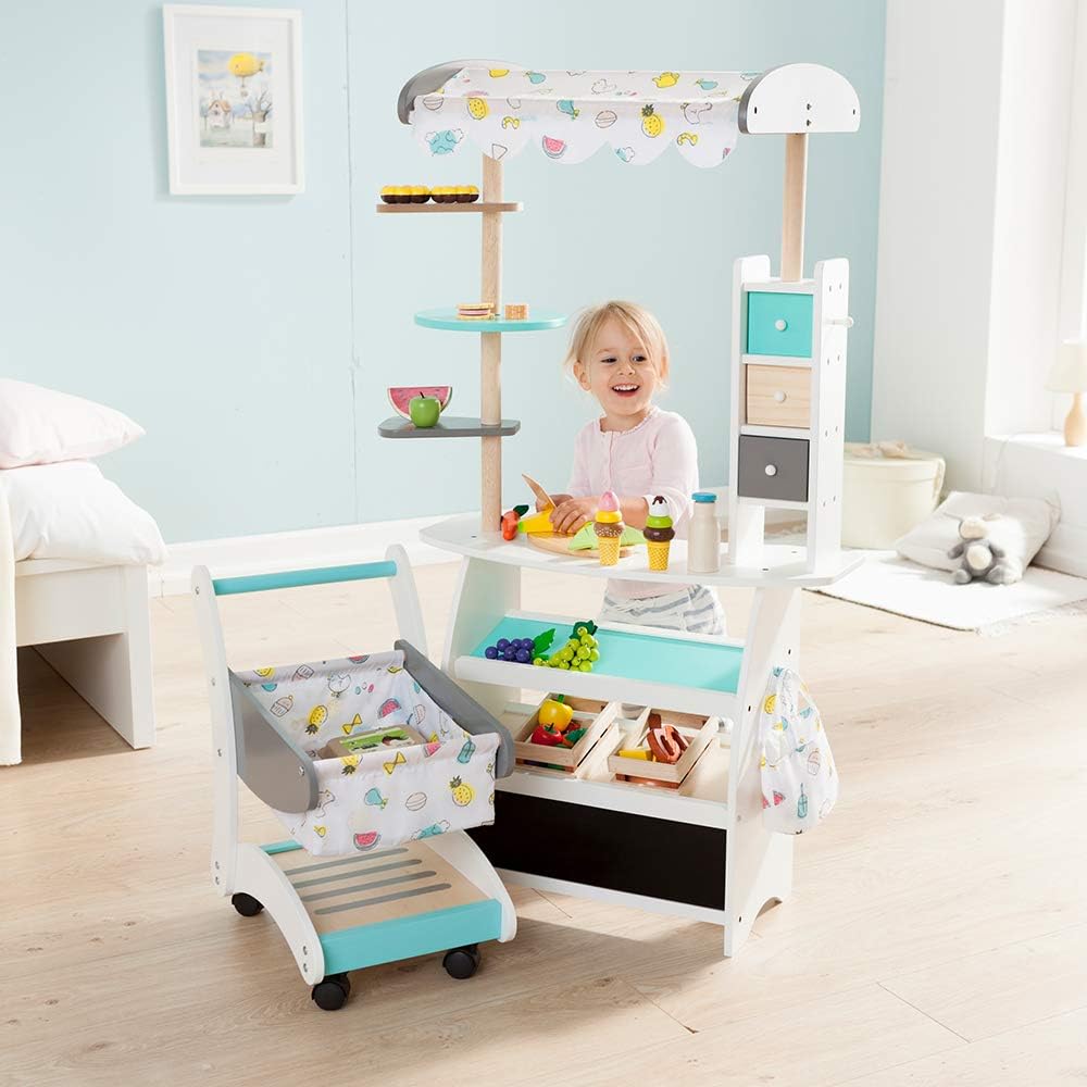 howa Kaufladen/Marktstand Funny mit Markise und Tasche 47471