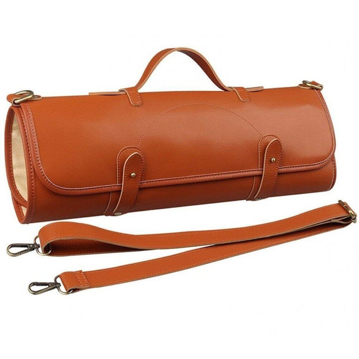 Kochmesser-Rolltasche Multifunktions-Werkzeug-Rolltasche Leder-Messer-Tragetasche mit 10 Taschen für