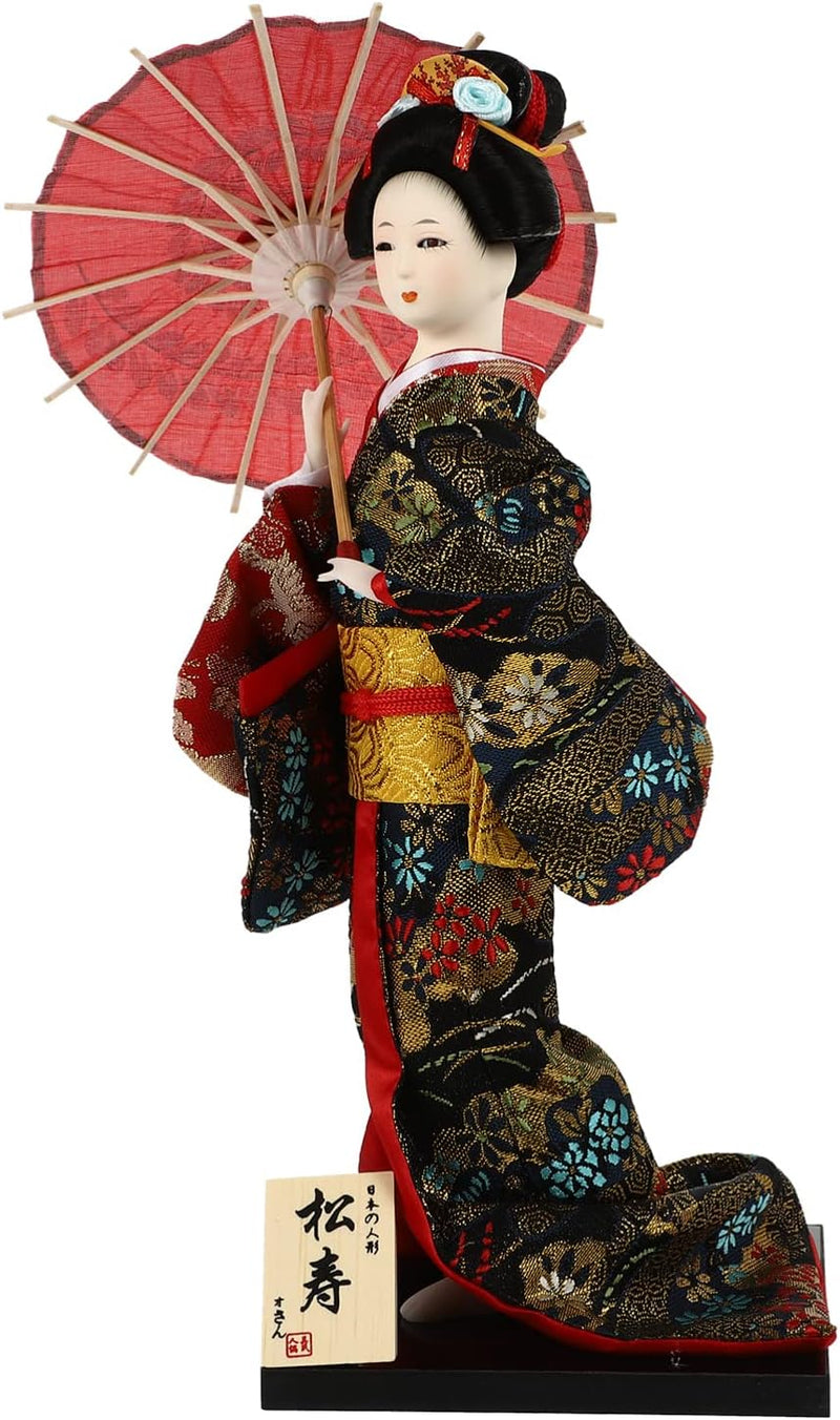 TOYANDONA Japanische Geisha Kimono Kabuki-Puppe: asiatische Kultur Sammlerstück Figur Traditionelle