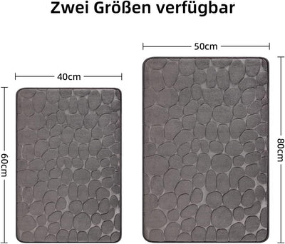 chakme Badematte Memoryschaum Badteppich Saugfähige Badvorleger Badezimmerteppich Duschmatte Deko Fu