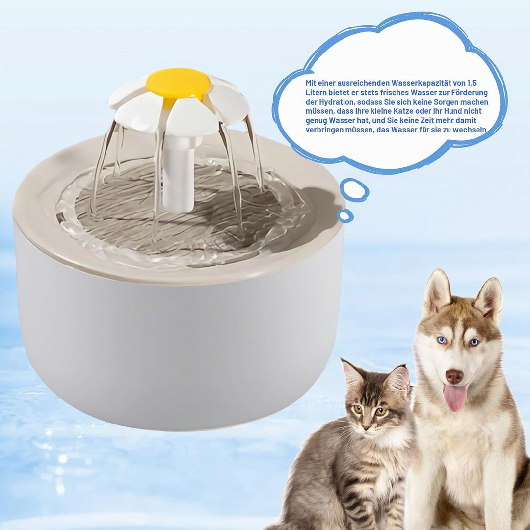 1 L Katzenbrunnen für Katze: Ultraleiser Trinkbrunnen für Katze, Sicherheit Katzen Trinkbrunnen mit