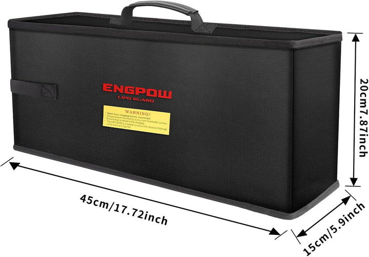 Ebike Akku Tasche Feuerfest bis 2000°F Batterie Tasche Akkutasche Wasserdicht & Explosionssicher,Lip