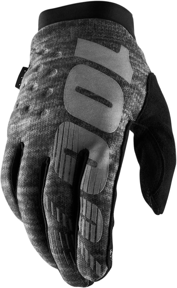 100% GUANTES Unisex Brisker Gloves Heather Grey-L Handschuhe, Grau meliert (grau), L