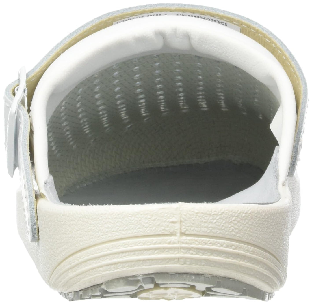 Abeba Clog 9300 - rubber Glattleder weiss, perforiert, zertifiziert, 44 44 EU, 44 EU
