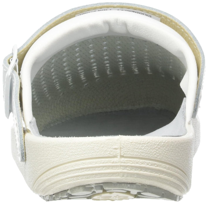Abeba Clog 9300 - rubber Glattleder weiss, perforiert, zertifiziert, 44 44 EU, 44 EU