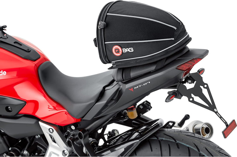 QBag Hecktasche Motorrad Motorradtasche Hecktasche 06, abnehmbar, sportlich, mit Öffnungswinkelbegre