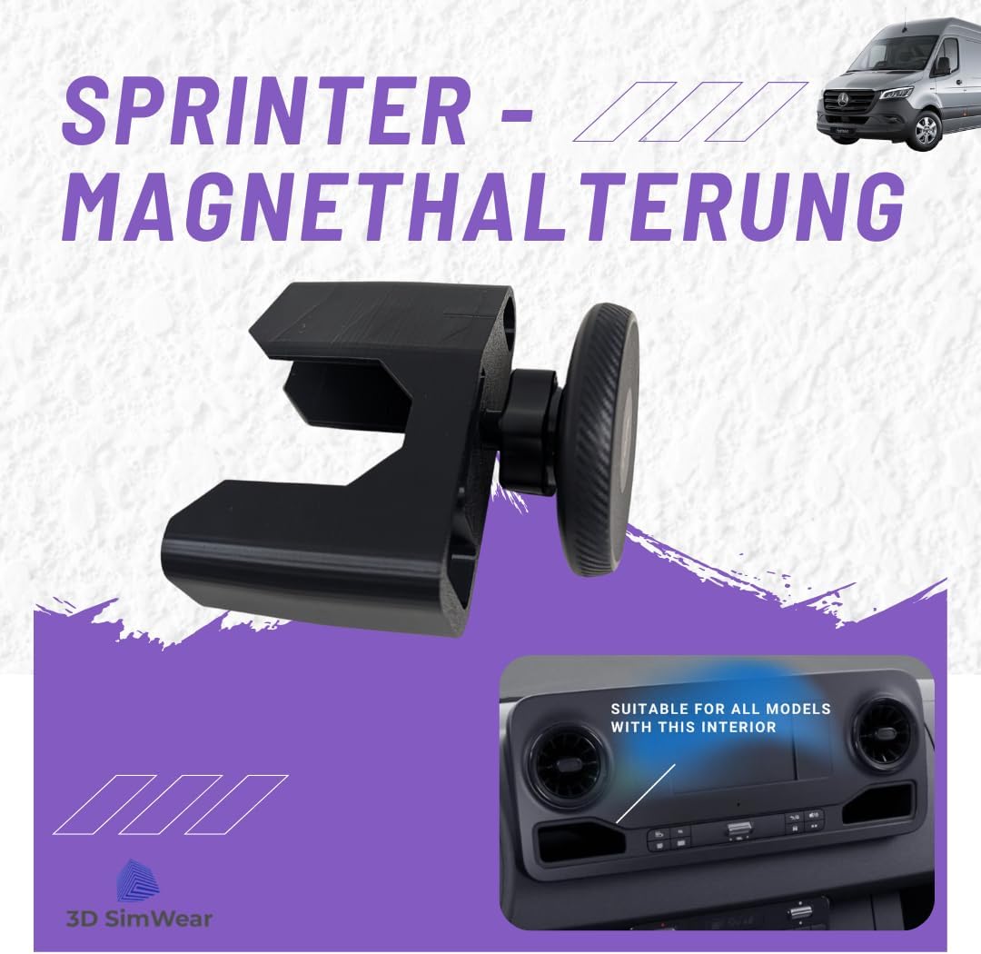 Generisch Magnet Logic-Mount Sprinter-Edition: Profi-Smartphonehalter für Mercedes Sprinter 906/907