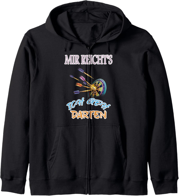 Mir Reicht's Ich Geh Darten Dartspieler Kapuzenjacke