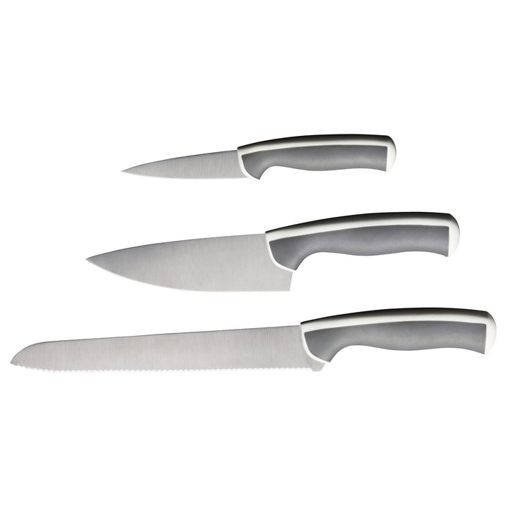 Ikea ÄNDLIG Messerset, 3-teilig, hellgrau/weiss