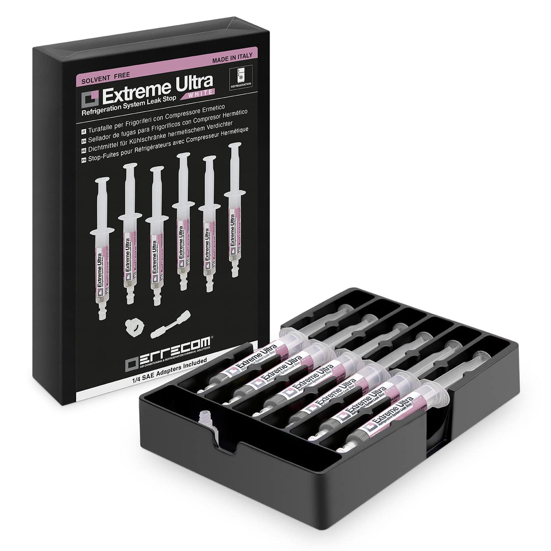 ERRECOM Extreme Ultra White 6 x 6 ml Turafalle für Kühlschränke mit luftdichtem Kompressor und R600