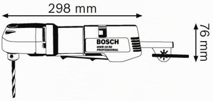 Bosch Professional GWB 10 RE, 400 W Nennaufnahmeleistung, 22 mm Bohr-Ø Holz, 10 mm Bohr-Ø Stahl, Zah