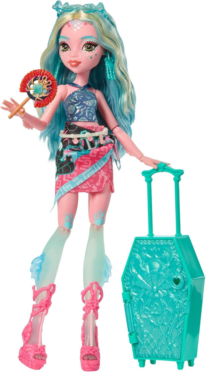 Monster High Skulltimate Secrets Lagoona Blue Puppe und Zubehörset, Destination: Gore-geous Oasis mi