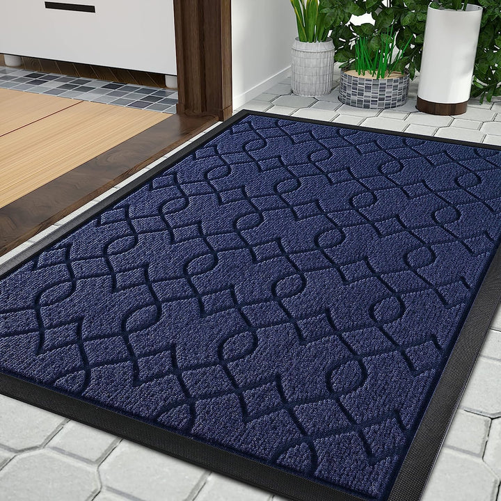 Yimobra Fussmatte Aussen, Waschbar Wetterfest, 92 x 61 cm, Robuste und Wasserabsorbierende, Schmutzr