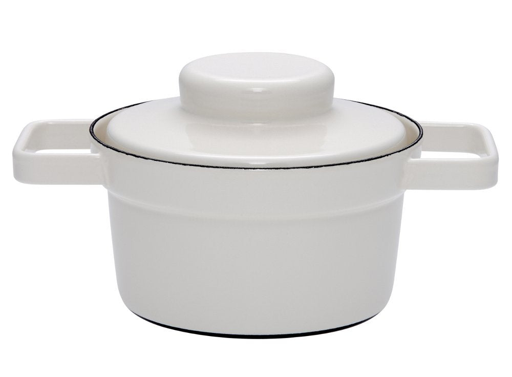 Riess, 2102-211, Topf mit Deckel Ø 16cm, AP GREY, Emaille, Vol. (rec.): 0,8 Liter, Made in Österreic