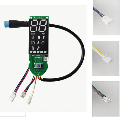 LEFELWEL Scooter Dashboard,Elektroroller Zubehör mit Bluetooth-Leiterplatte Dashboard BT Board für X