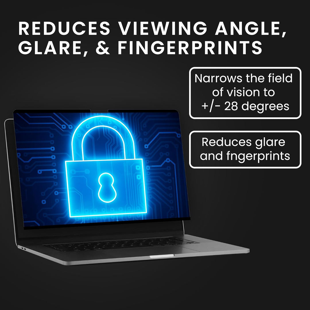 kwmobile Sichtschutzfolie für Apple MacBook Pro 16" (2019) A2141 Folie - Blickschutzfolie Privacy Sc