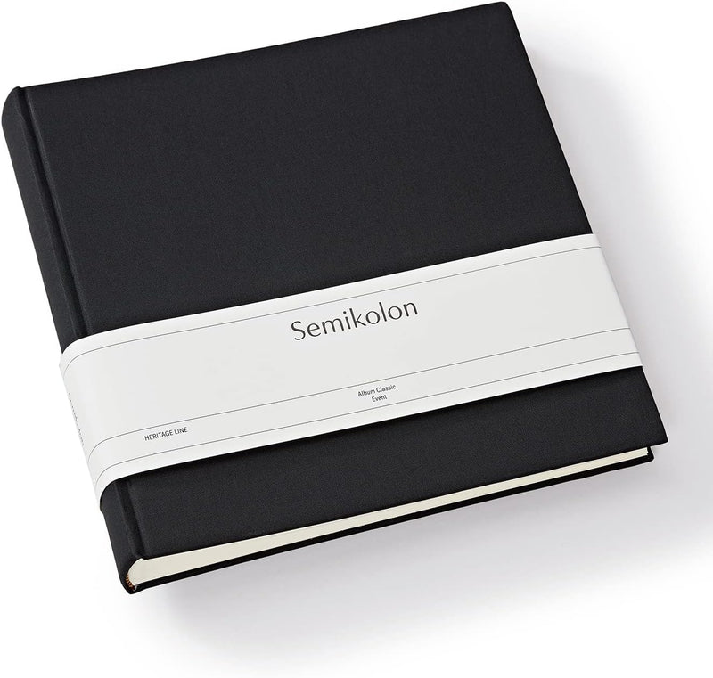 Semikolon 368382 Foto-Album Classic Event – 24 x 23 cm – 60 Seiten cremefarben, für ca. 60 Fotos – b