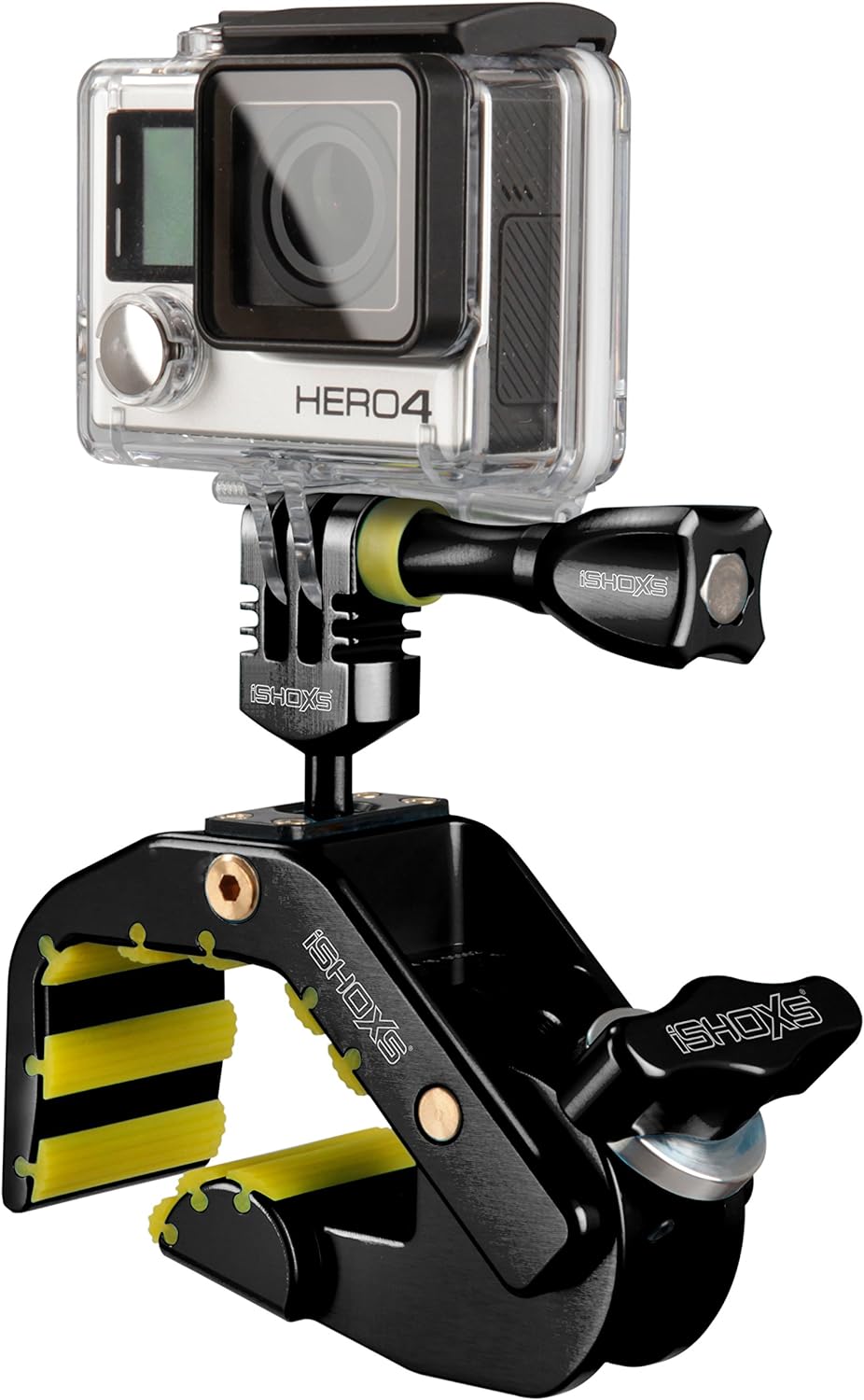 iSHOXS Shark | Rohrhalterung Sitzrohrklemme Lenkerhalter | passend für Gopro und kompatible Action c