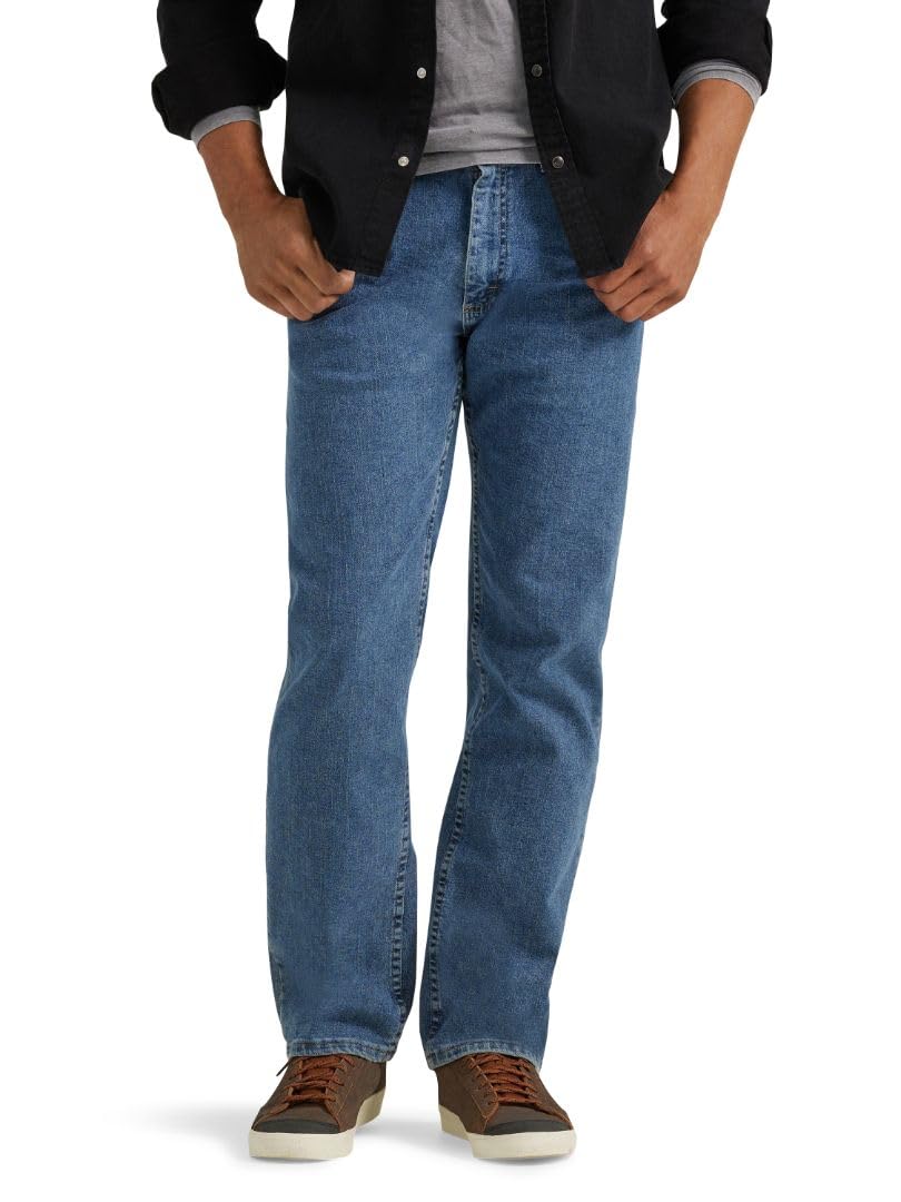 Wrangler Authentics Jeanshose, für Herren, reguläre Passform, Bequeme, elastische Taille 29W / 30L L