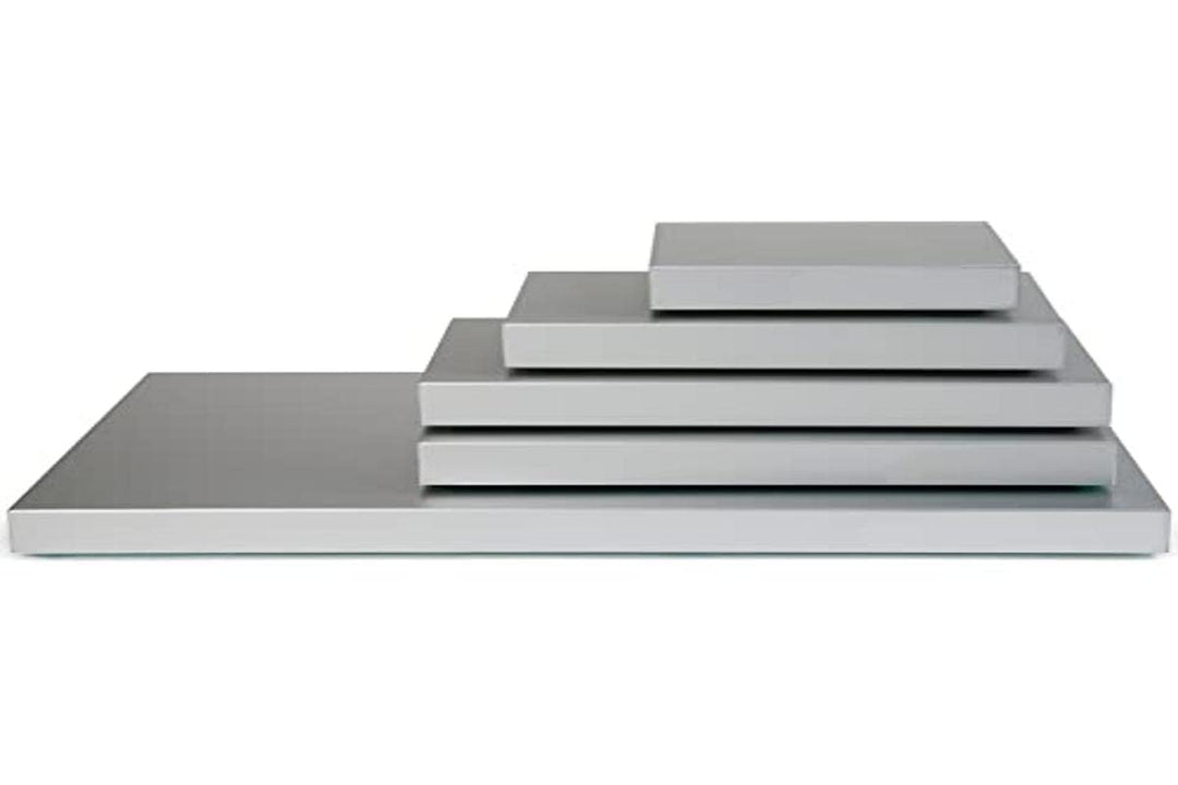 Saro Stay Cool 1/2 GN Kühl-Servierplatte, Metall, Silber, 32.5 x 26.5 x 3.6
