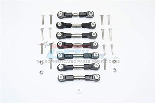 GPM HPI WR8 Flux Tuning Teile Stainless Steel Adjustable Tie Rods - 7Pc Set