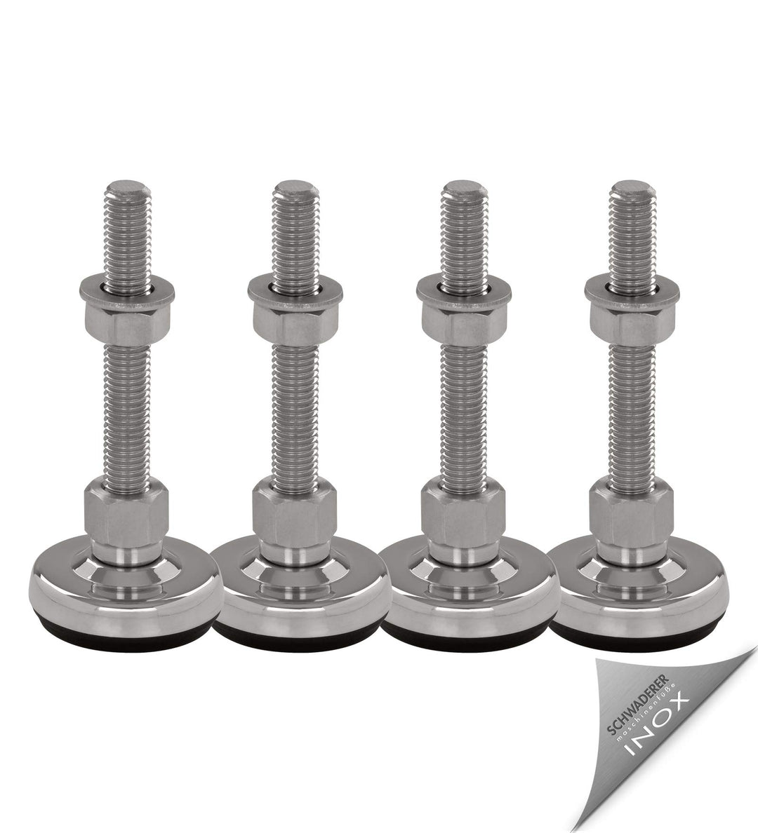 Schwaderer Maschinenfüsse/Stellfüsse/Nivelllierfüsse/Gelenkfüsse, höhenverstellbar SFE 50, 4er-Set,