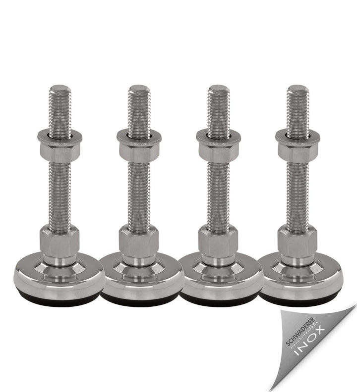 Schwaderer Maschinenfüsse/Stellfüsse/Nivelllierfüsse/Gelenkfüsse, höhenverstellbar SFE 50, 4er-Set,