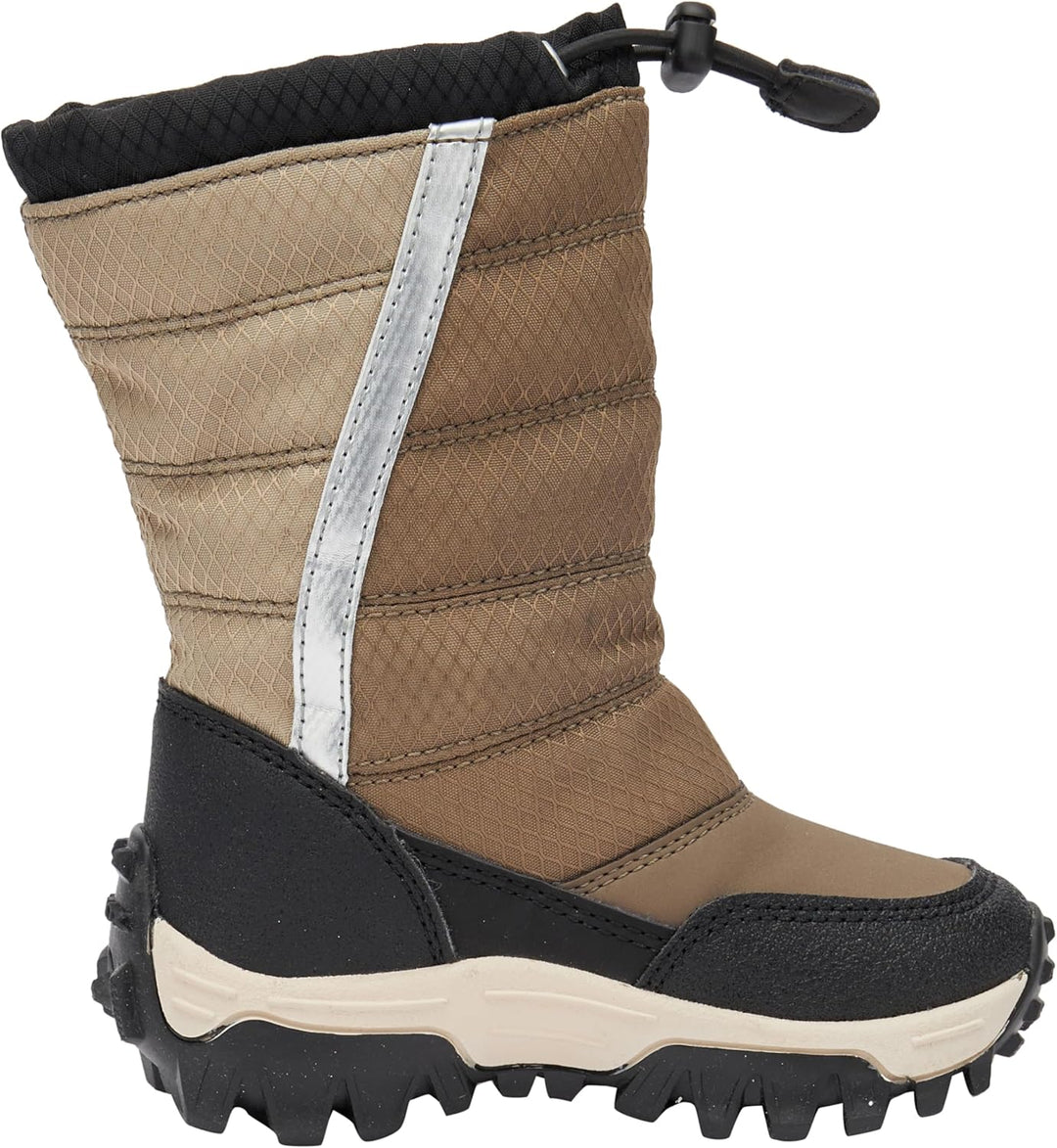 Geox Jungen J Himalaya Boy B ABX Stiefel 24 EU Beige Black, 24 EU Beige Black