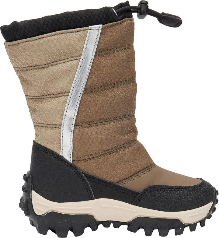 Geox Jungen J Himalaya Boy B ABX Stiefel 24 EU Beige Black, 24 EU Beige Black