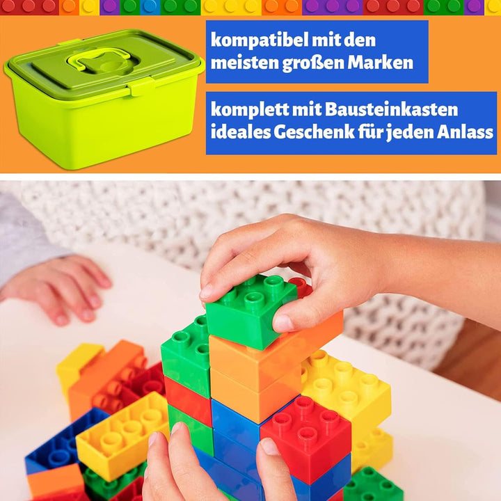 shineFinder Grossen bausteine Kompatibel mit duplo bausteine, Grossen bausteine Set, Bausteinen für