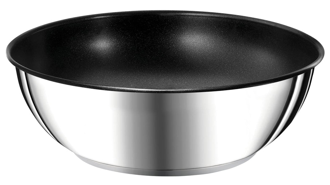 Tefal Ingenio Preference Wok-Pfanne, 26 cm, stapelbar, Edelstahl, sichere Antihaftbeschichtung, Indu