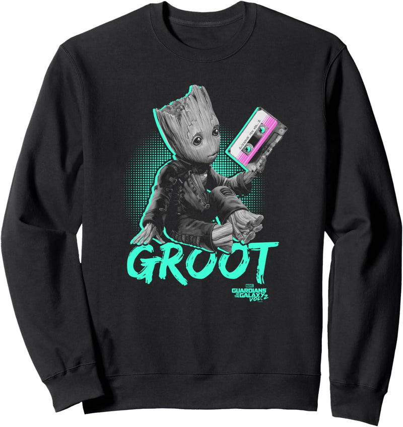 Marvel Wächter der Galaxie Neon Retro Baby Groot Sweatshirt