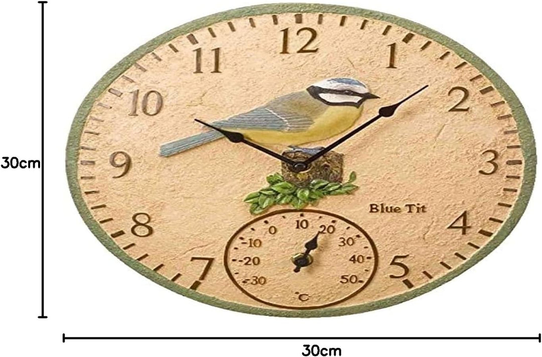 Outside In Design 5064003 Wanduhr, Blue Tit