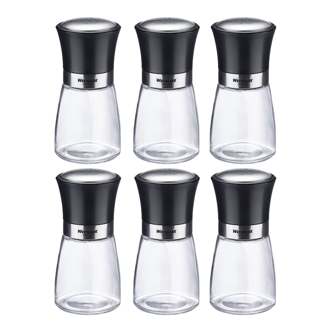 Westmark Gewürzstreuer-Display, Inhalt: 6 Stück, Mit Aromadeckel, Feines Lochbild, Fassungsvermögen: