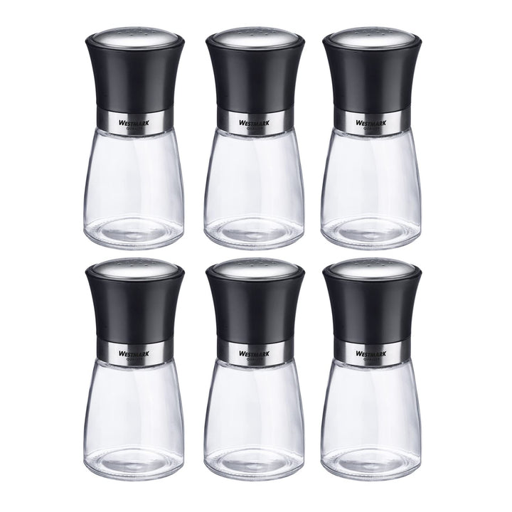 Westmark Gewürzstreuer-Display, Inhalt: 6 Stück, Mit Aromadeckel, Feines Lochbild, Fassungsvermögen:
