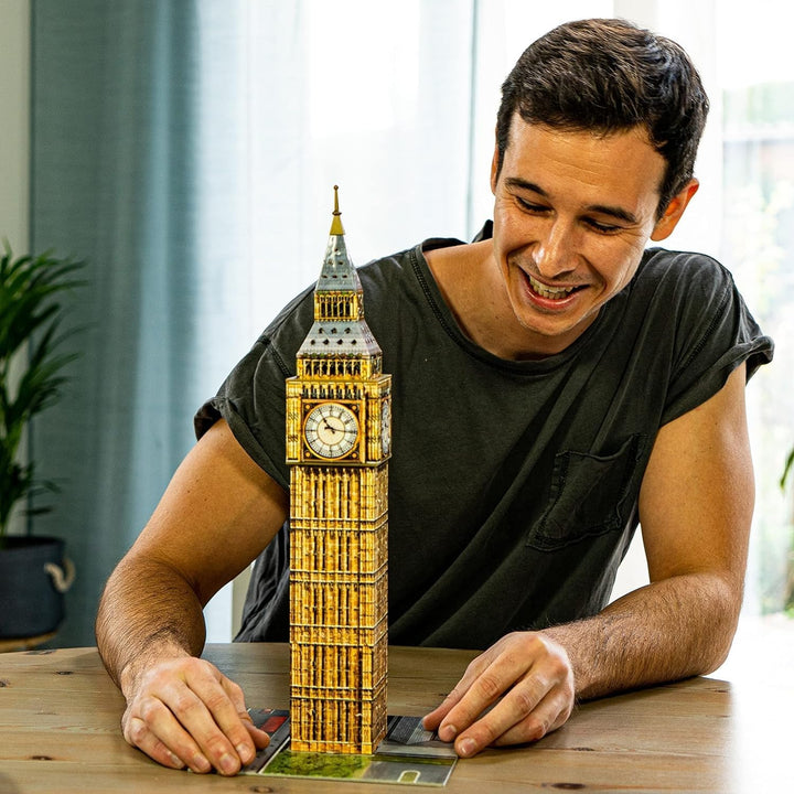 Ravensburger 3D Puzzle Big Ben bei Nacht 12588 - Das berühmte Bauwerk als Night Edition mit LED - 21