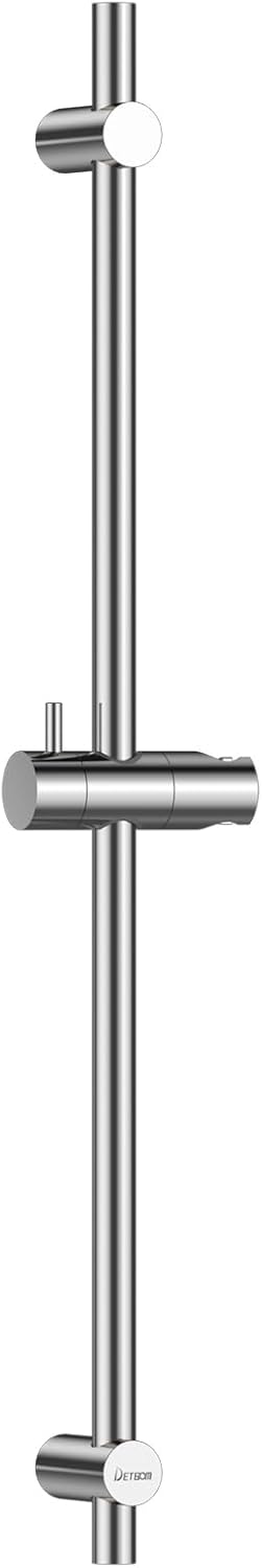 DETBOM Edelstahl Duschstange 90cm,Brausestange mit Duschkopfhalterung 360°Drehbar und Verstellbar,Br