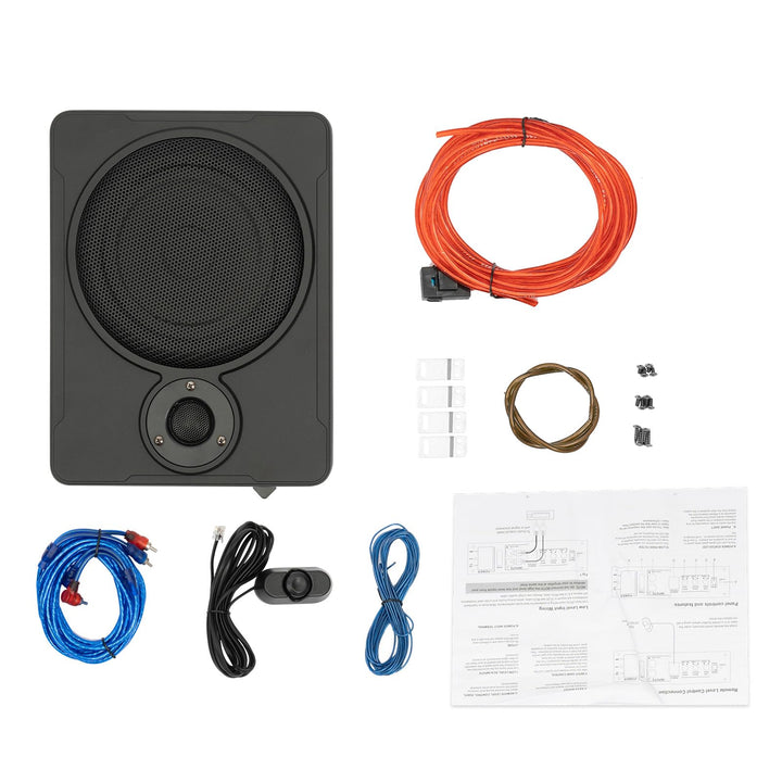 Aktivsubwoofer Untersitz &amp; 8" Auto Subwoofer Bass, Ultrakompakter Aktiv Untersitz Subwoofer | Dualmo