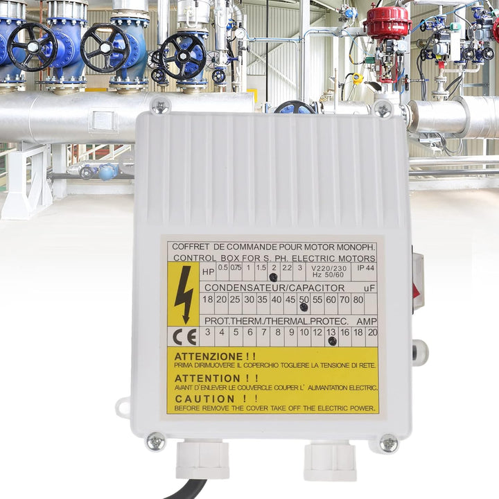 Pumpensteuerkasten Saugpumpensteuerung Haushalt Tiefbrunnenpumpe Tauchpumpe Externer Steuerkasten(1.